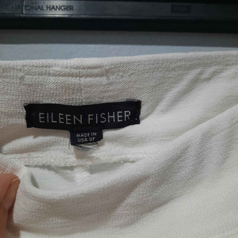 Eileen Fisher white pants - Picture 2 of 4